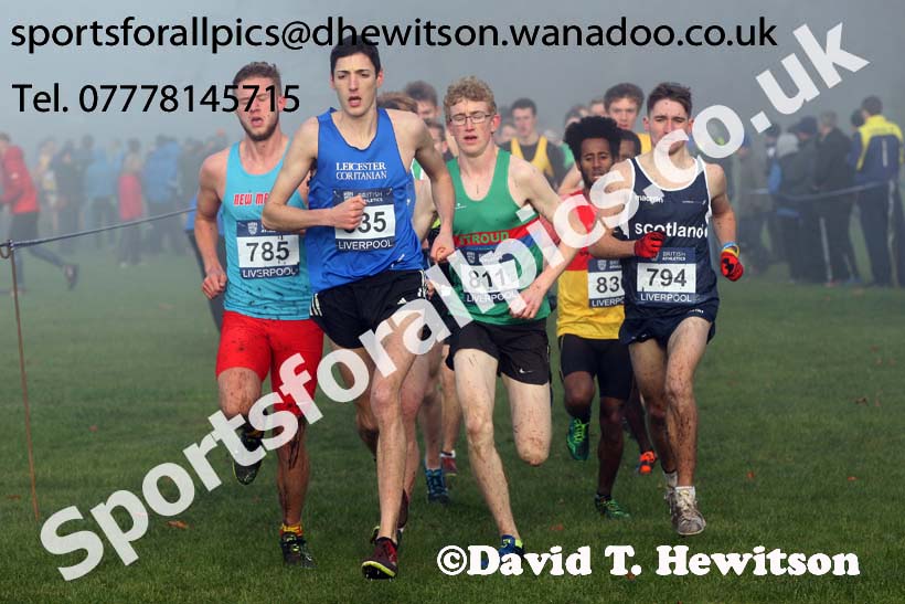 Junior men, European Cross Country Trials, Sefton Park, Liverpool. Photo: David T. Hewitson/Sports for All Pics